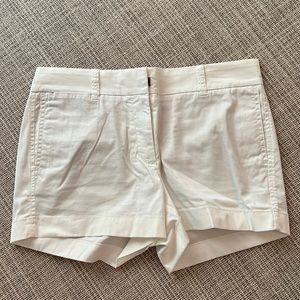 White J. Crew chino shorts